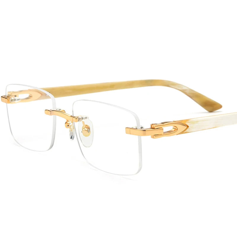 Acetate Square Optical Frames – Bull Horn Unisex Eyeglasses