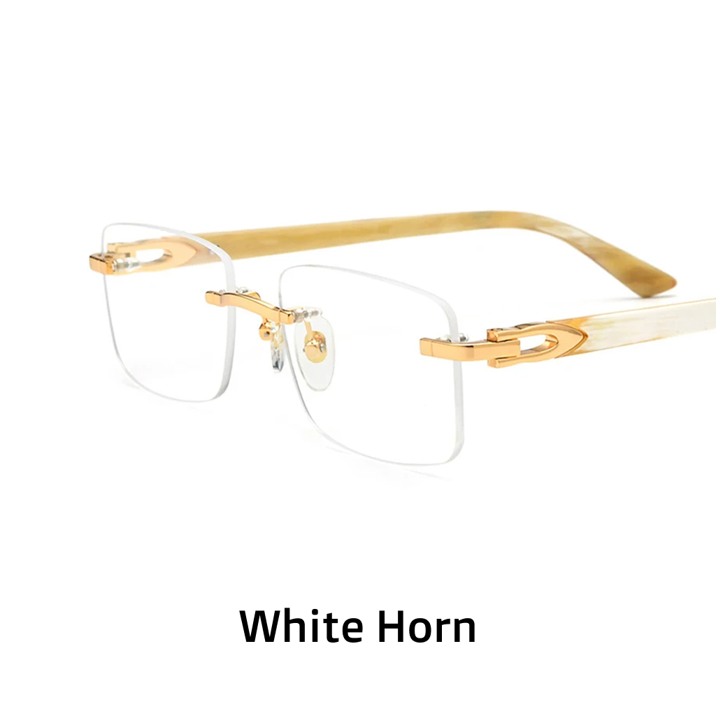 Acetate Square Optical Frames – Bull Horn Unisex Eyeglasses