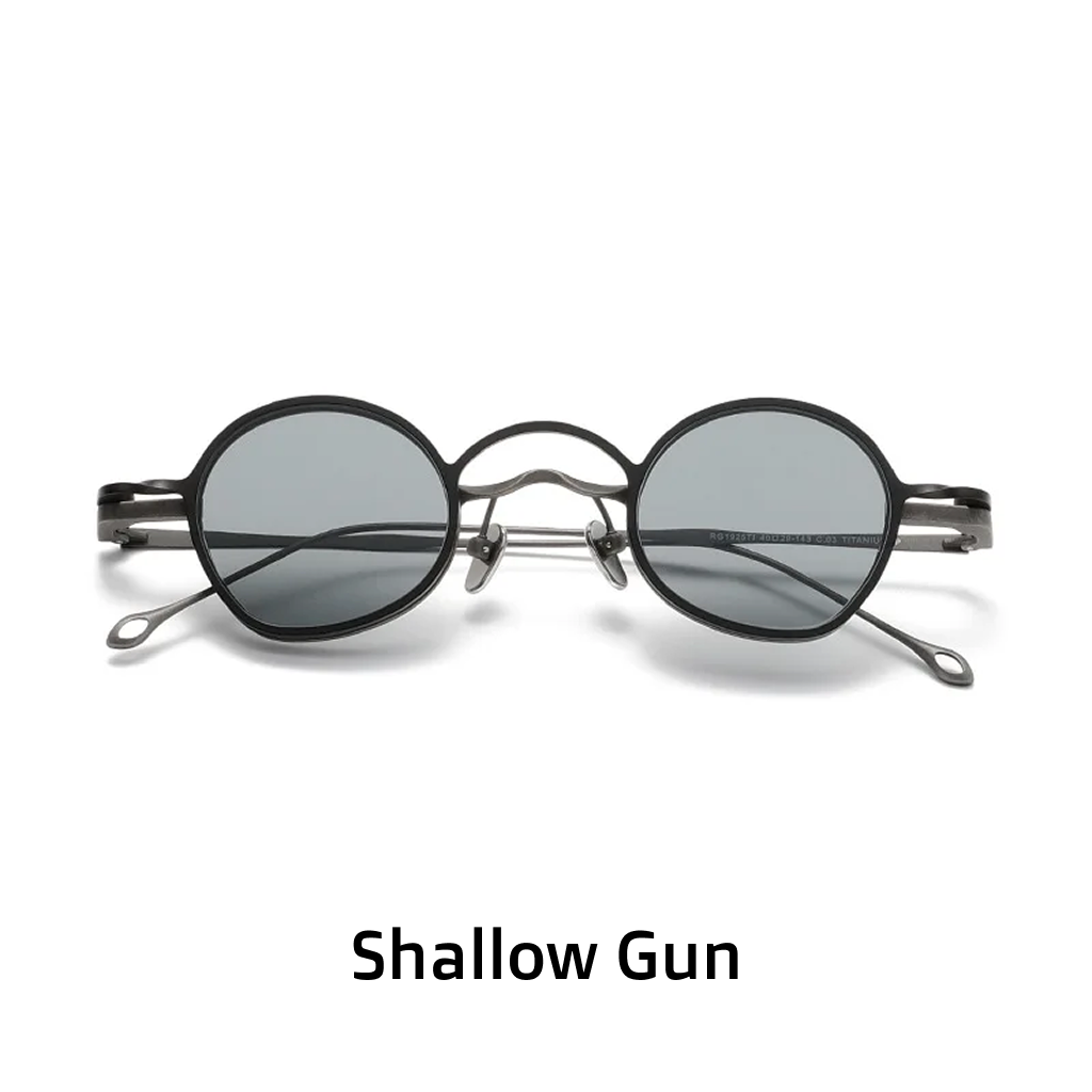 Titanium Round Magnetic Sunglasses