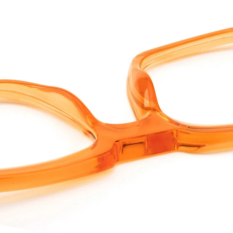 Retro Square Acetate Glasses Frame - Anti-Blue Light Optical Prescription Eyewear