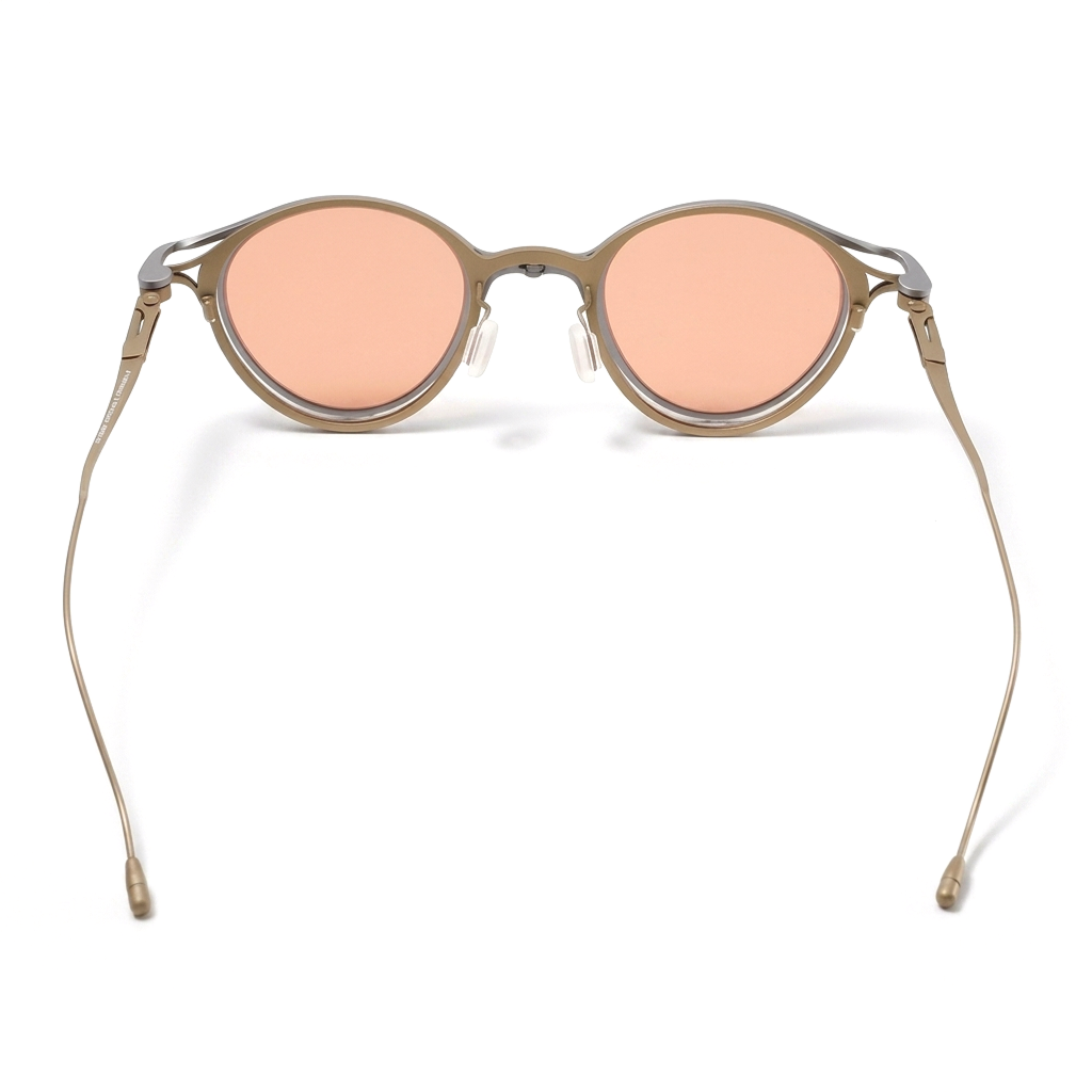 Titanium Round Clip-On Sunglasses