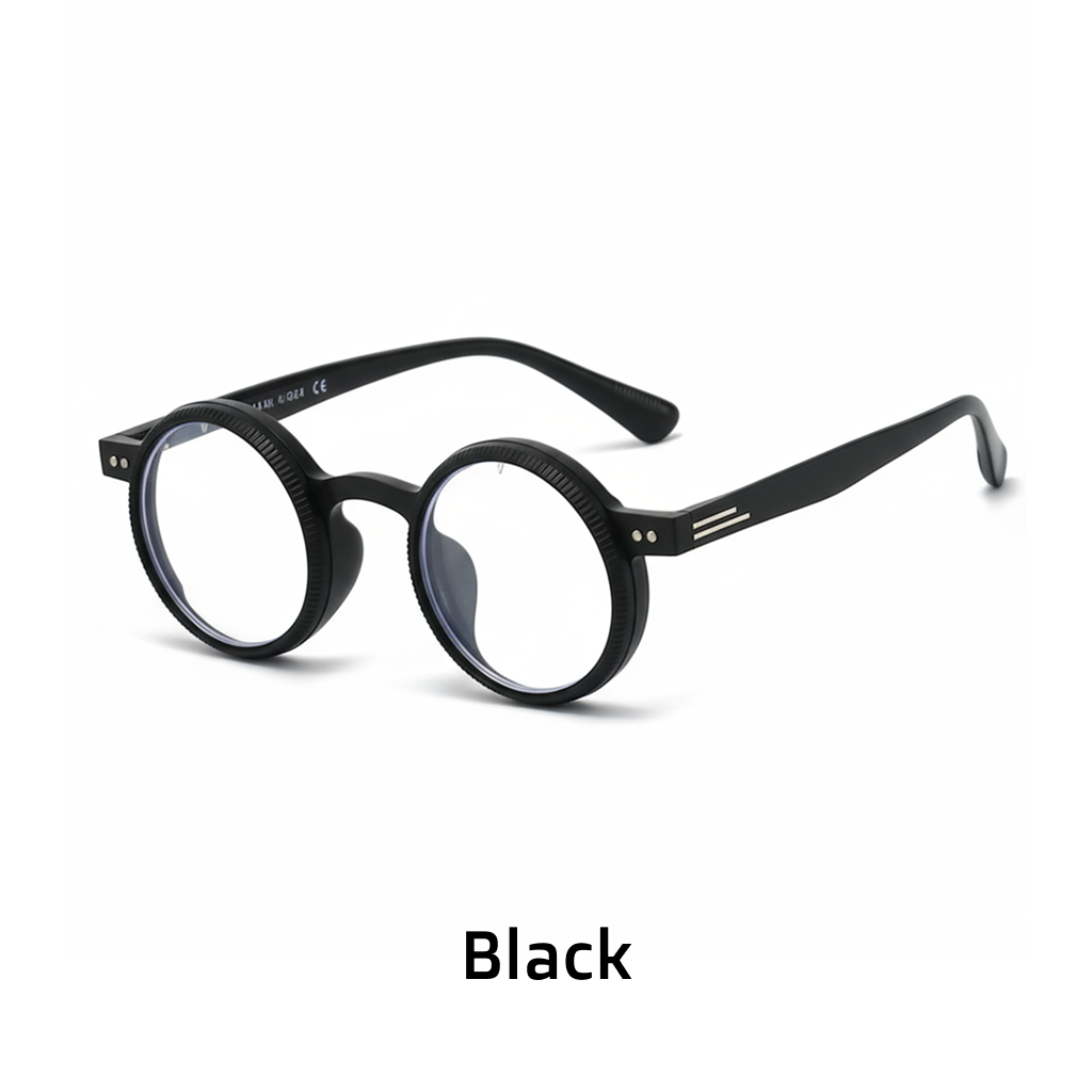 360° Rotating Round Plastic Eyeglass Frames