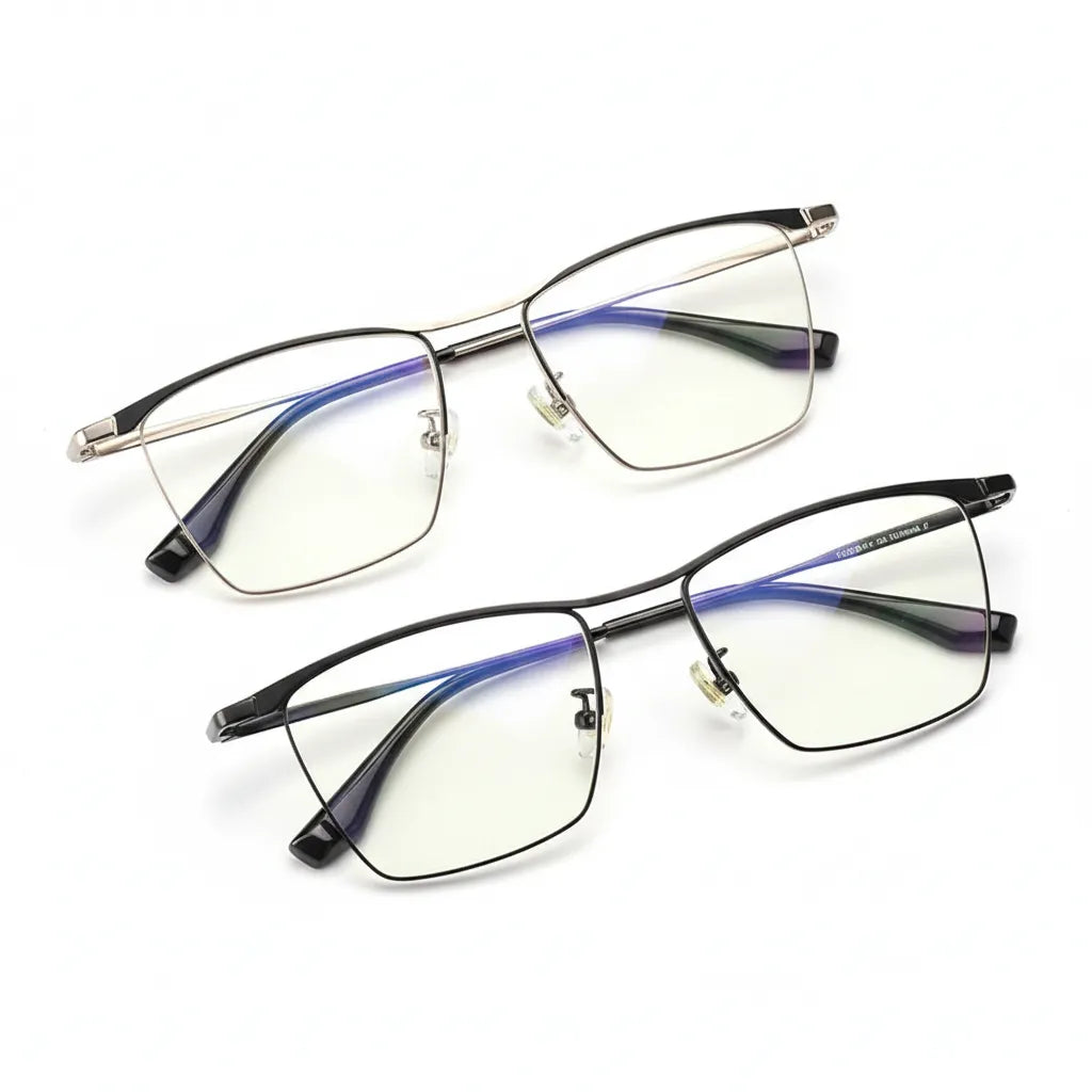 Lunettes de vue demi-cerclées en titane ultra-légères K2280