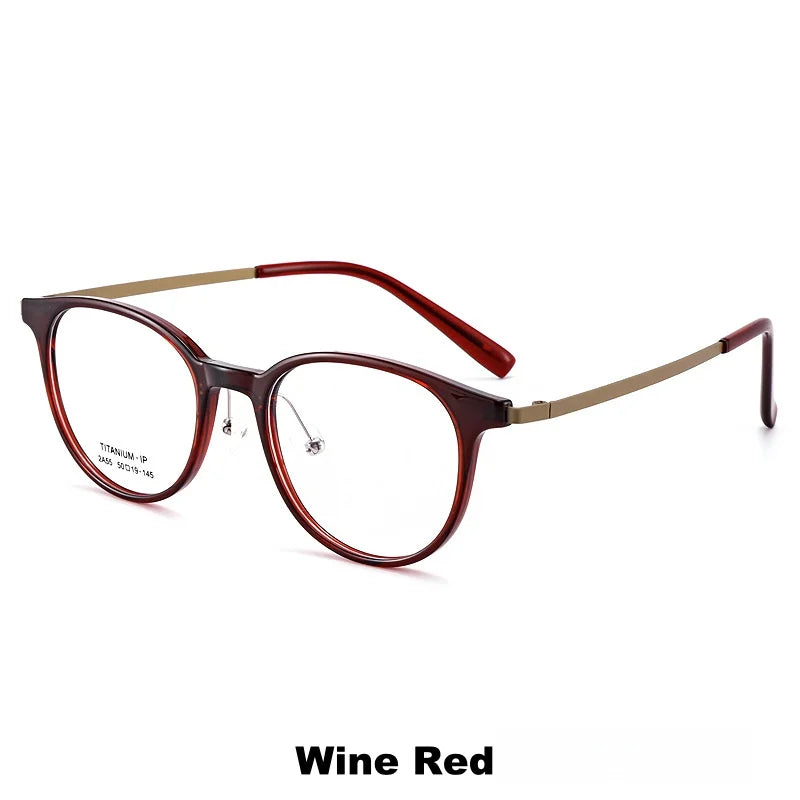 Ultra Light Titanium Cat Eye Eyeglass Frame - Anti Blue Light Optical Prescription Glasses