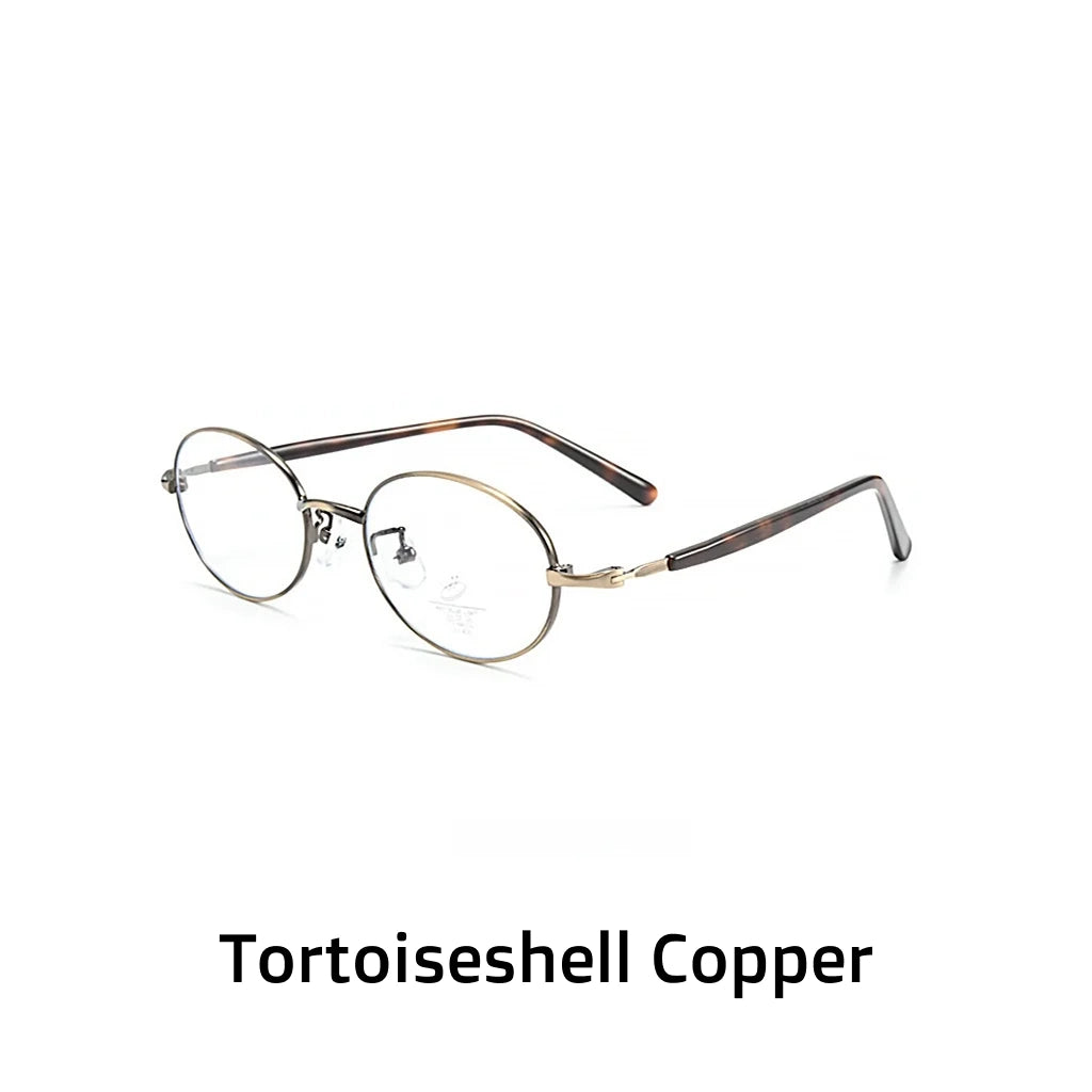 Circular Alloy Eyeglass Frames - Ultra Light Prescription Glasses