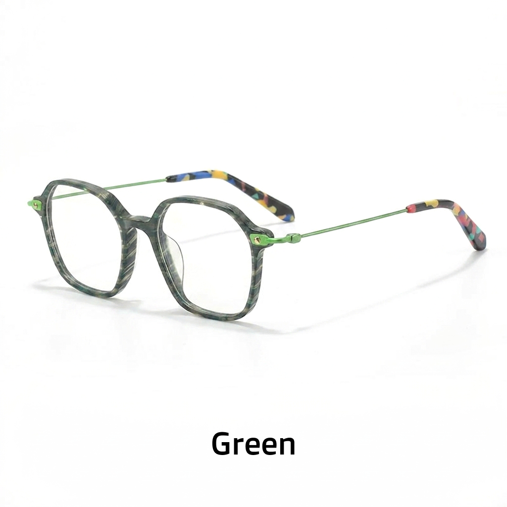 Vintage Square Titanium Optical Frames
