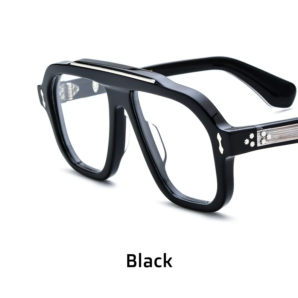 Wide Frame Square Acetate Optical Glasses