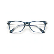 Retro Square Titanium Eyeglass Frame - Lightweight Optical Prescription Glasses