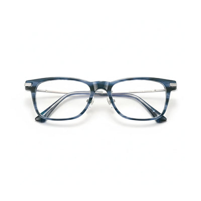 Retro Square Titanium Eyeglass Frame - Lightweight Optical Prescription Glasses