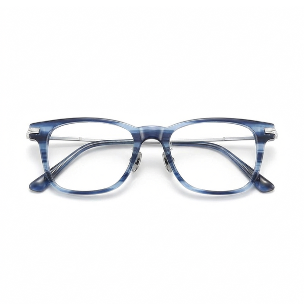 Titanium Retro Square Eyeglass Frames