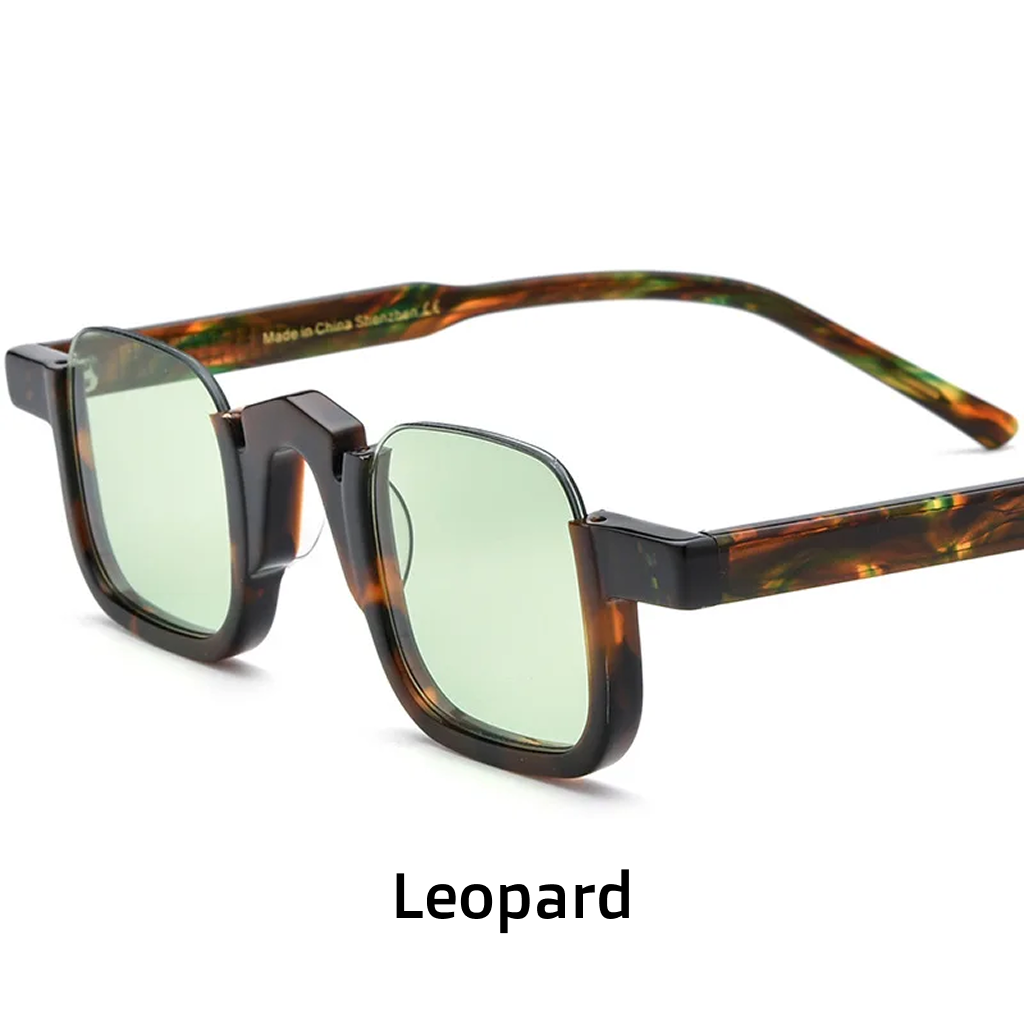 Rectangle Polarized Sunglasses – UV400 Acetate Frame