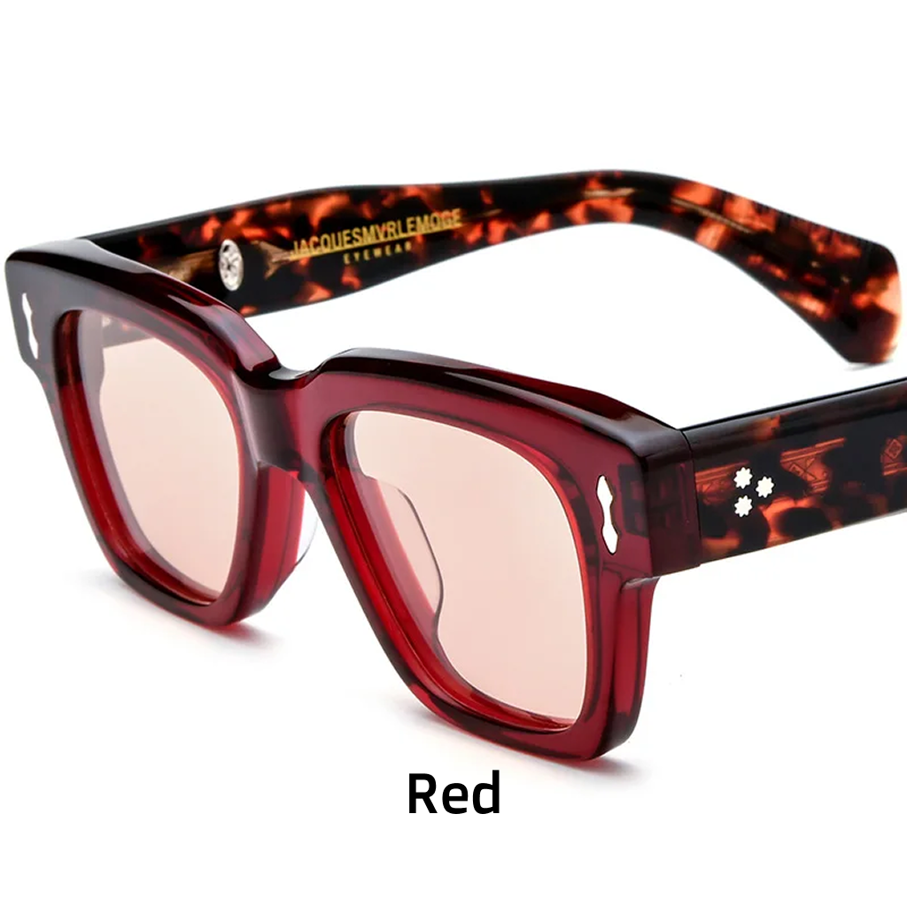 Rectangle Polarized Sunglasses – UV400 Acetate Frame