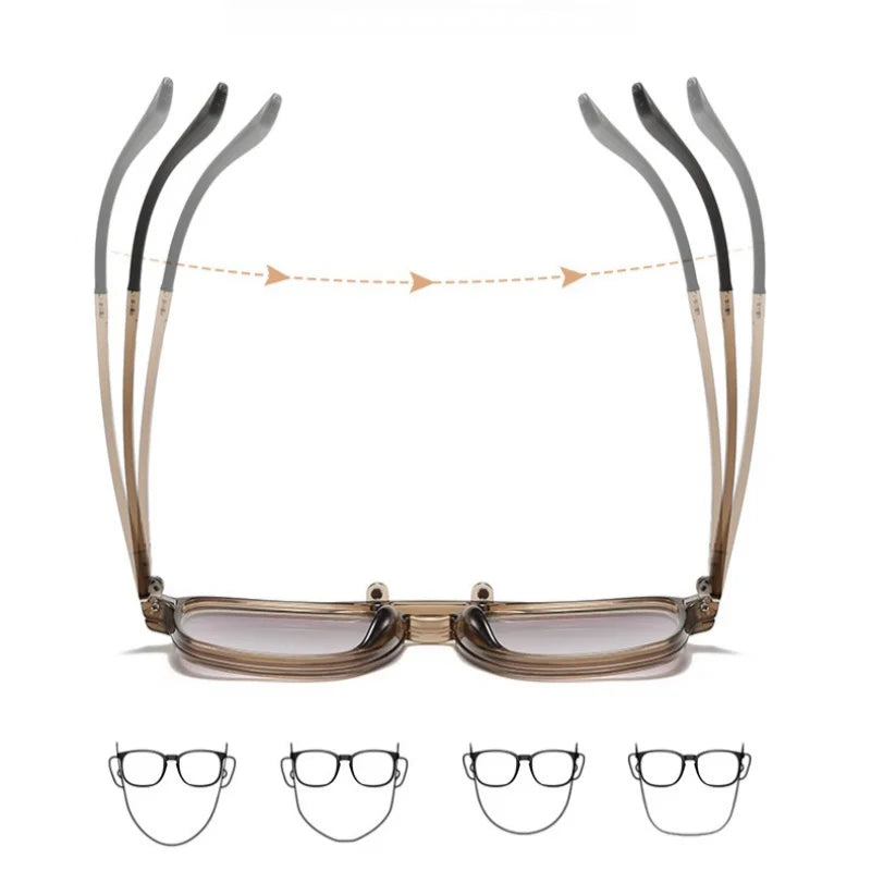 Magnetic 2-in-1 Prescription Glasses with Clip-On Sunglasses