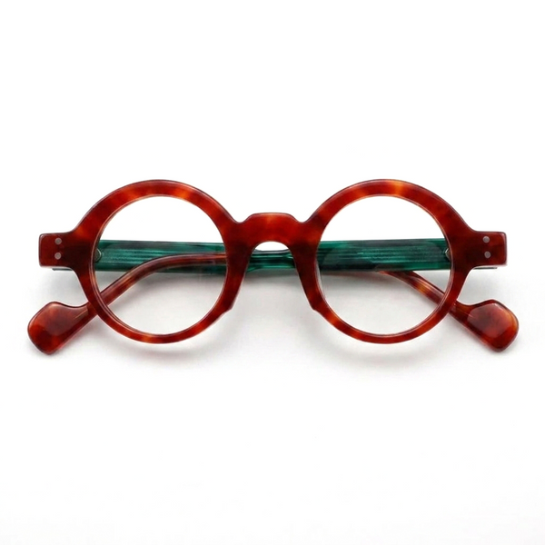 Acetate Round Optical Frames – Retro Literary Unisex