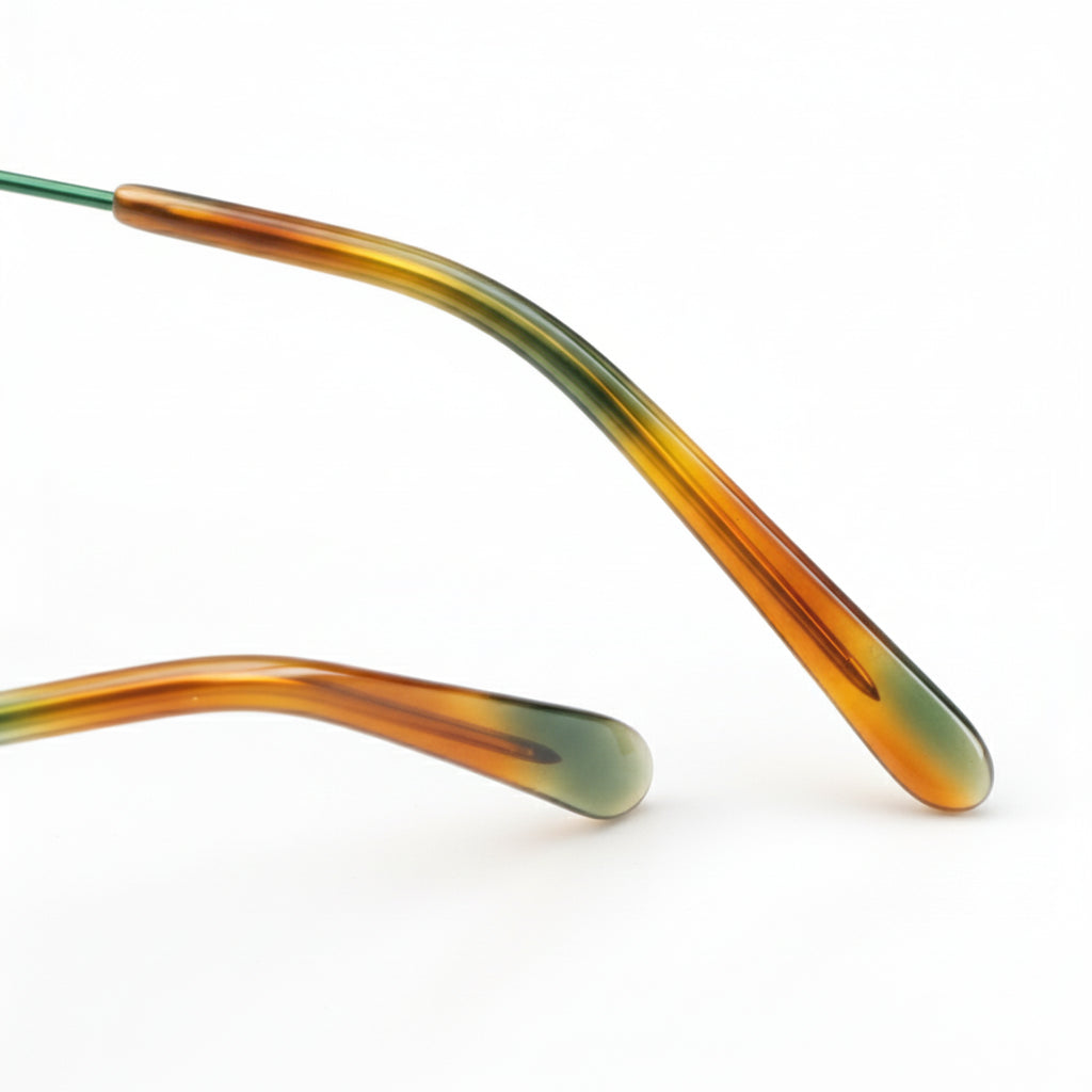 Retro Round Metal Eyeglass Frames - Lightweight Optical Prescription Glasses