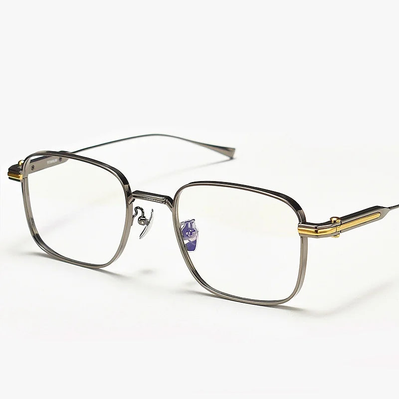 Ultra-Light Titanium Business Eyeglasses Frame - Square Full Rim