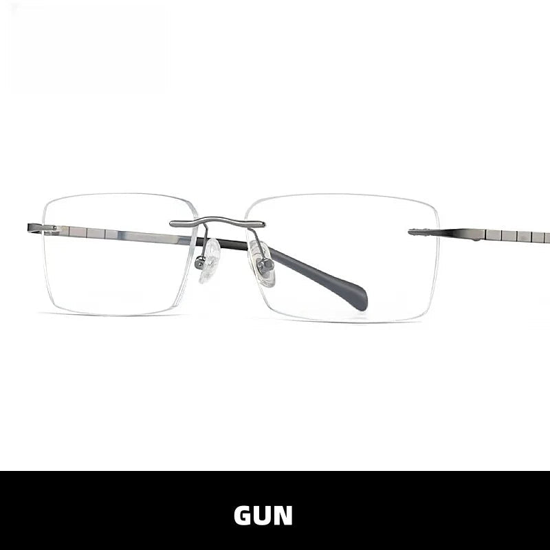 Ultraleichte rahmenlose optische Titanbrille