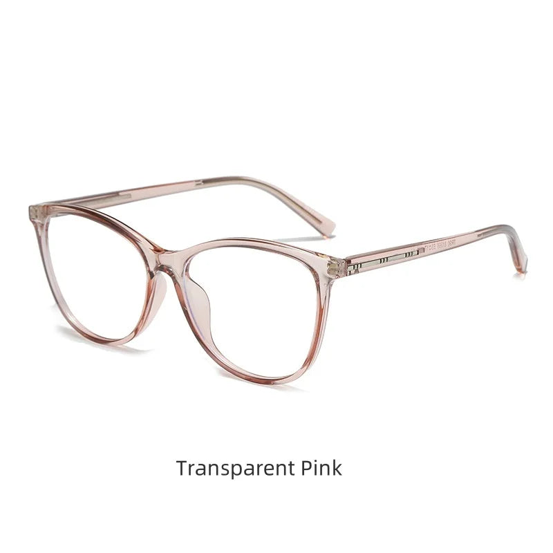 TR Cat Eye Eyeglass Frame - Anti Blue Light Optical Prescription Glasses