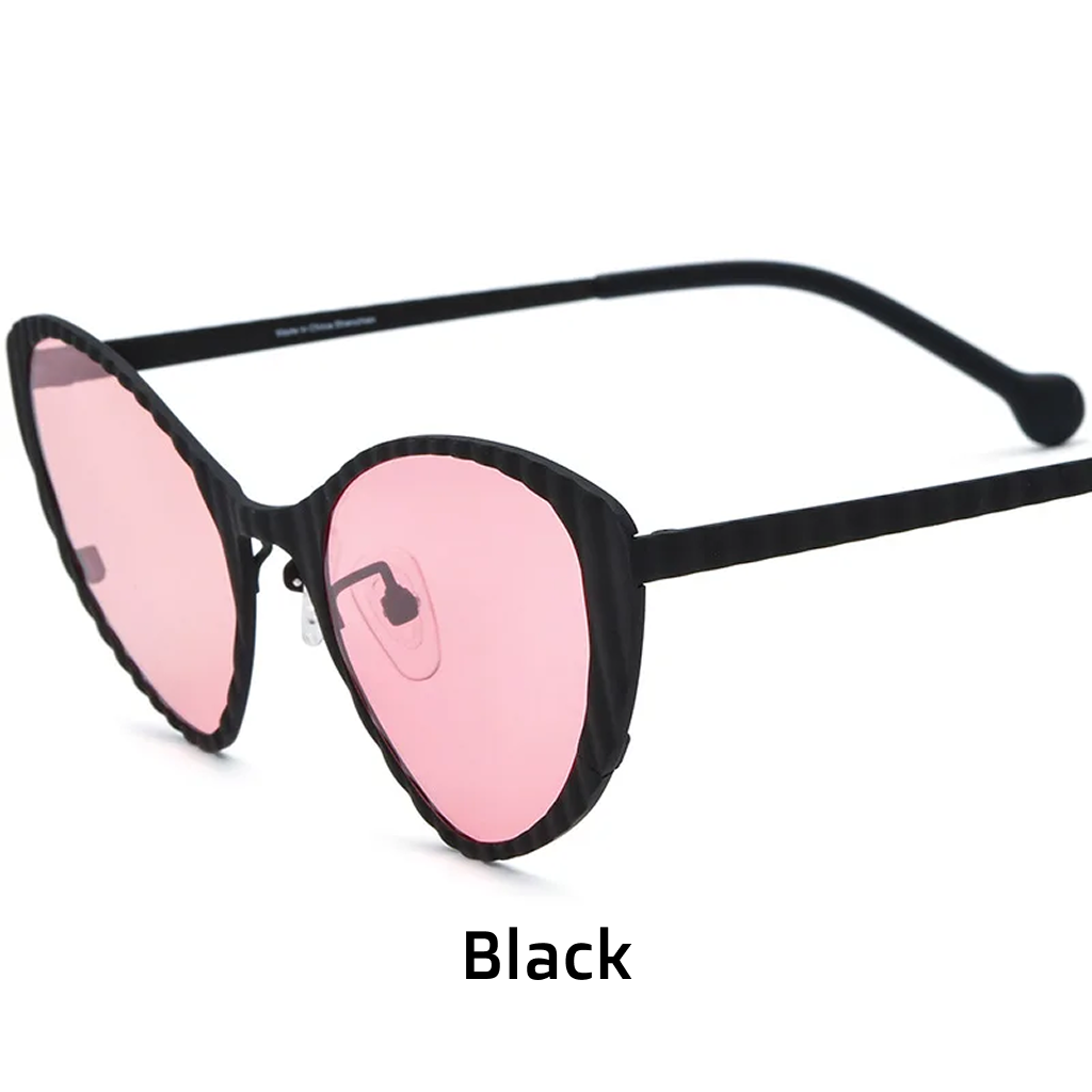 Cat Eye Titanium Polarized UV400 Sunglasses