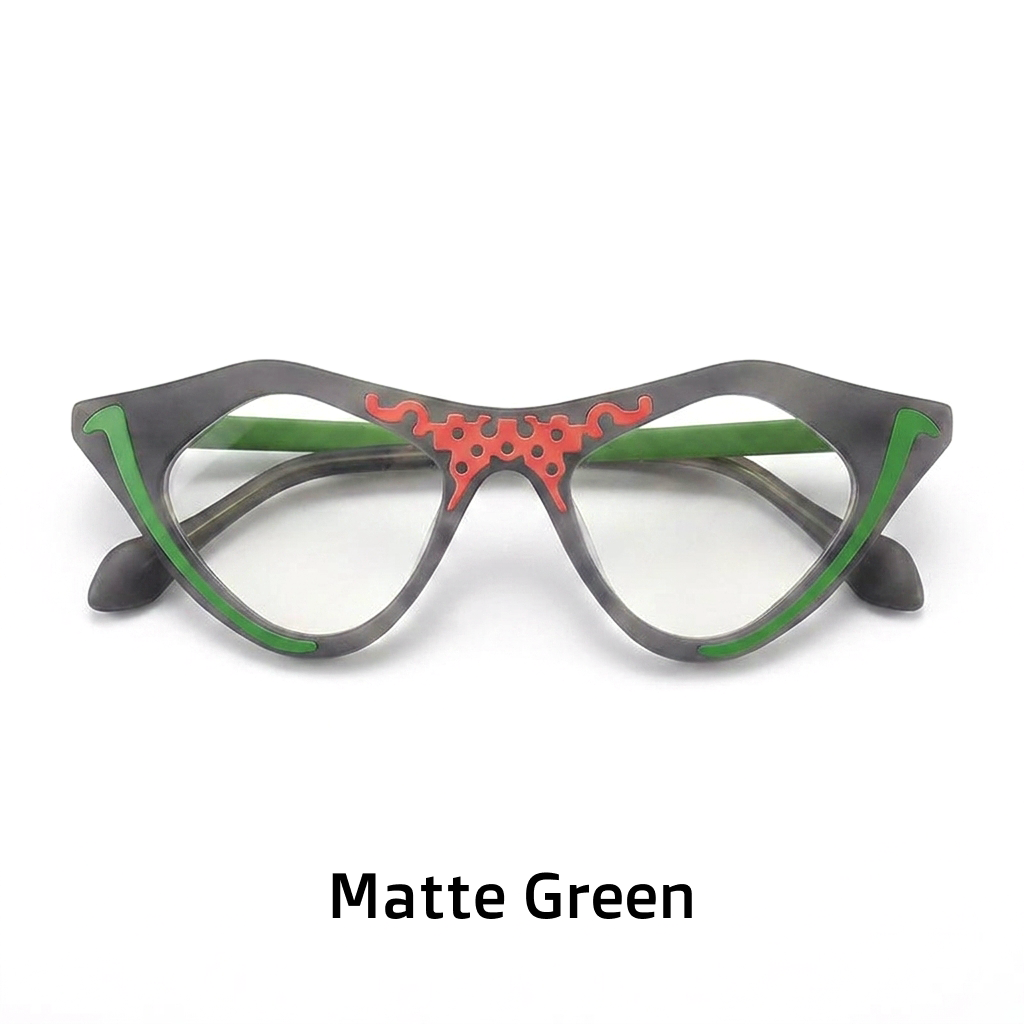 Cat Eye Acetate Optical Frames — Unisex Retro Prescription Eyeglasses
