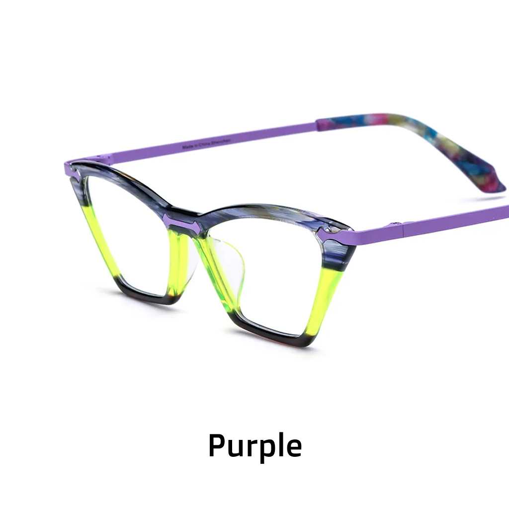 Monture de lunettes littéraires tendance de haute qualité en couleur, titane ultra-léger de niche, lunettes optiques carrées pour myopie grand visage