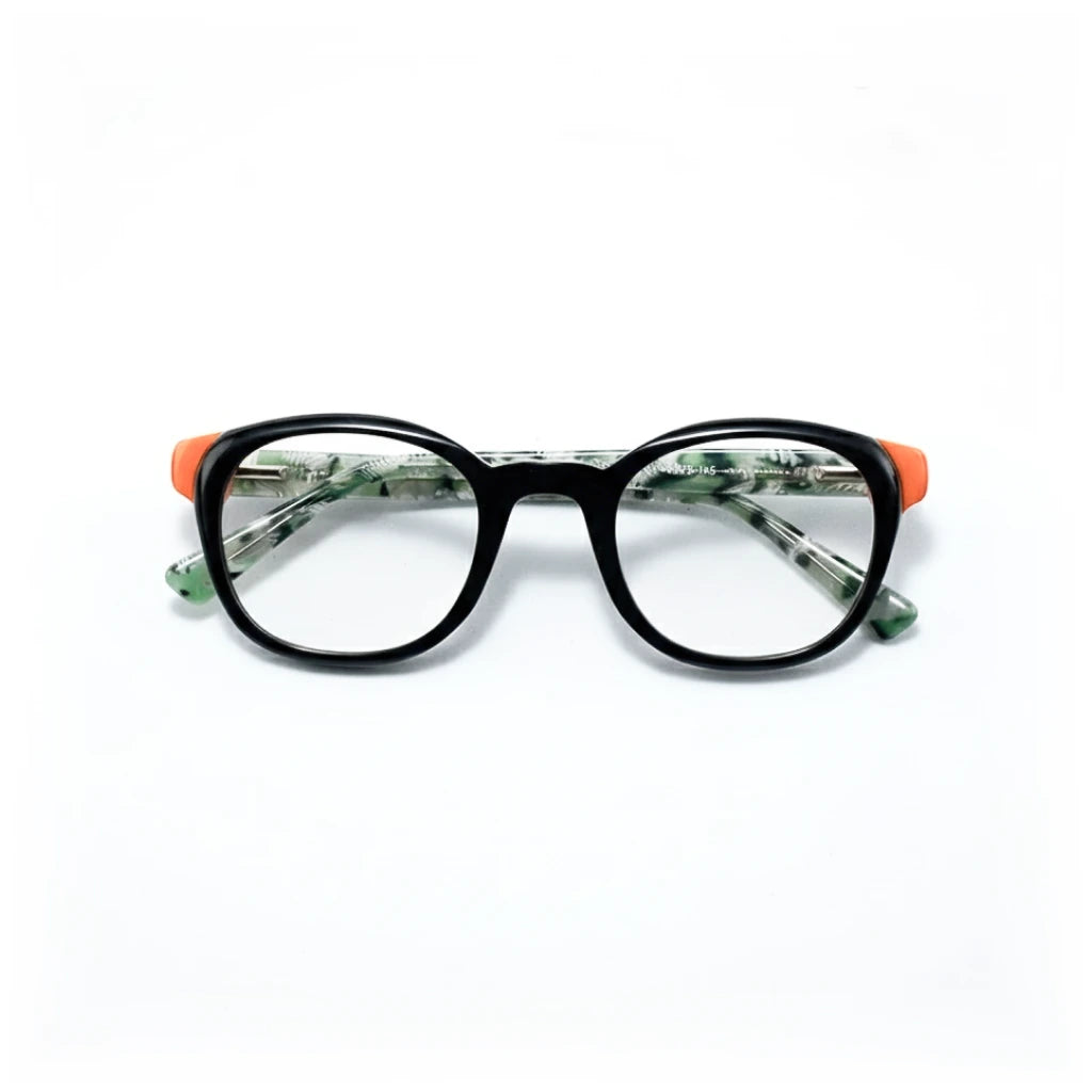 Ultra Light Circular Eyeglass Frame with Spring Hinge