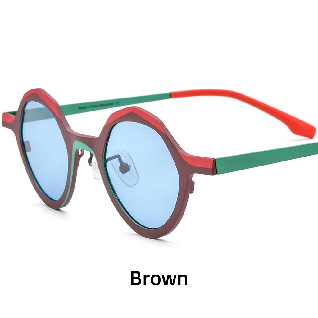 Titanium Cat Eye Polarized Sunglasses – UV400 Gradient Anti-Reflective Women