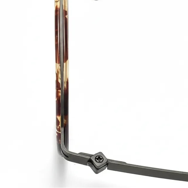 Pure Titanium Round Eyeglass Frame - Ultra Light Retro Optical Glasses