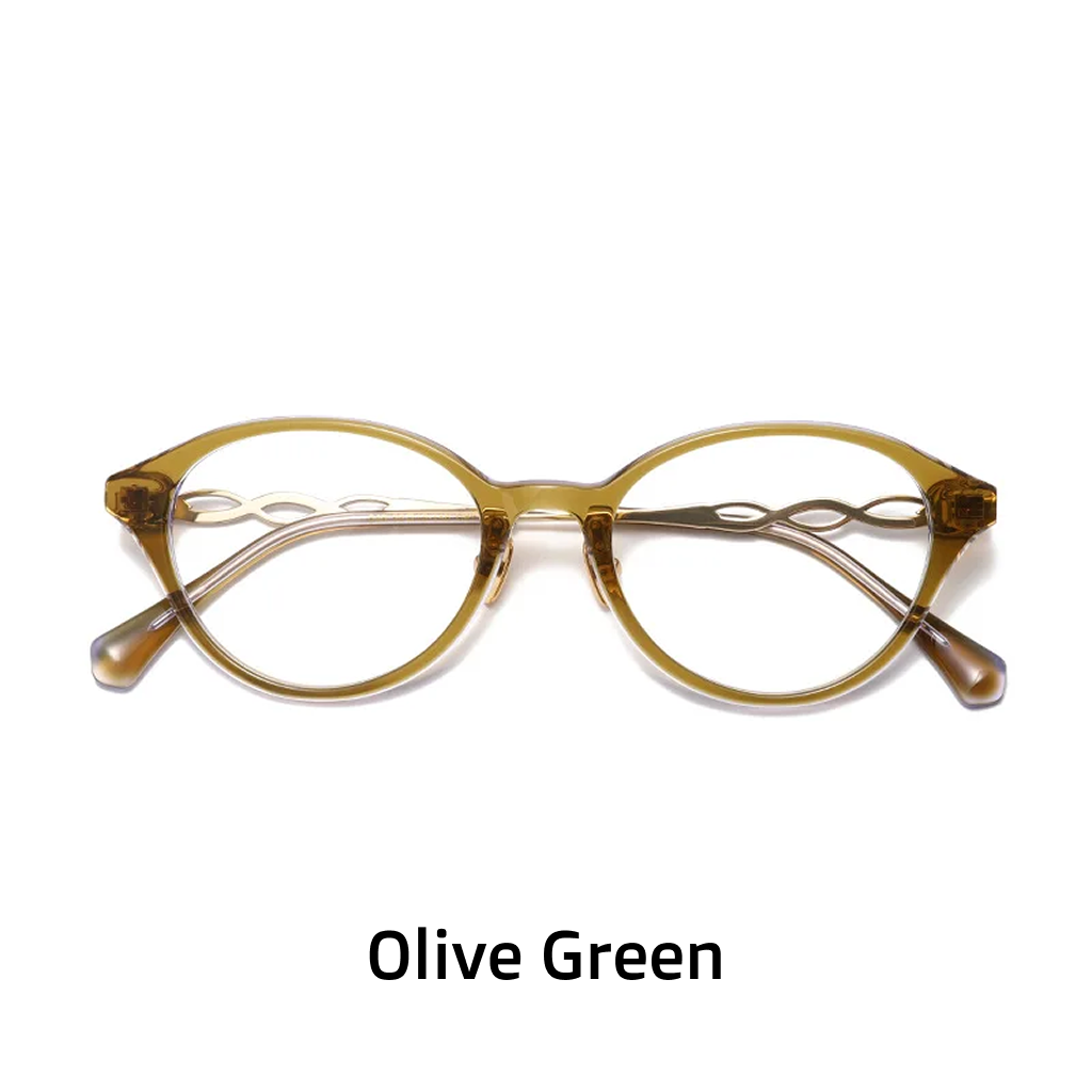 Acetate Oval Eyeglasses Frame