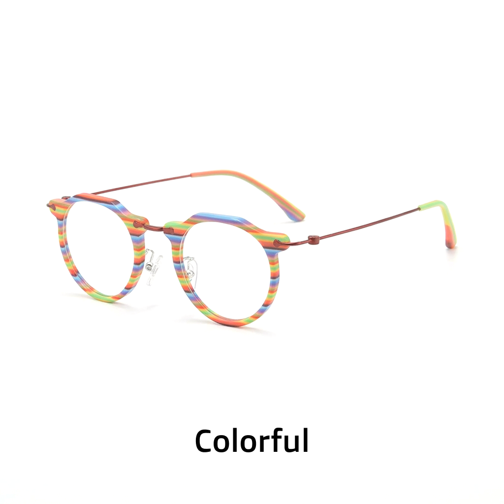 Titanium Round Optical Eyeglass Frames