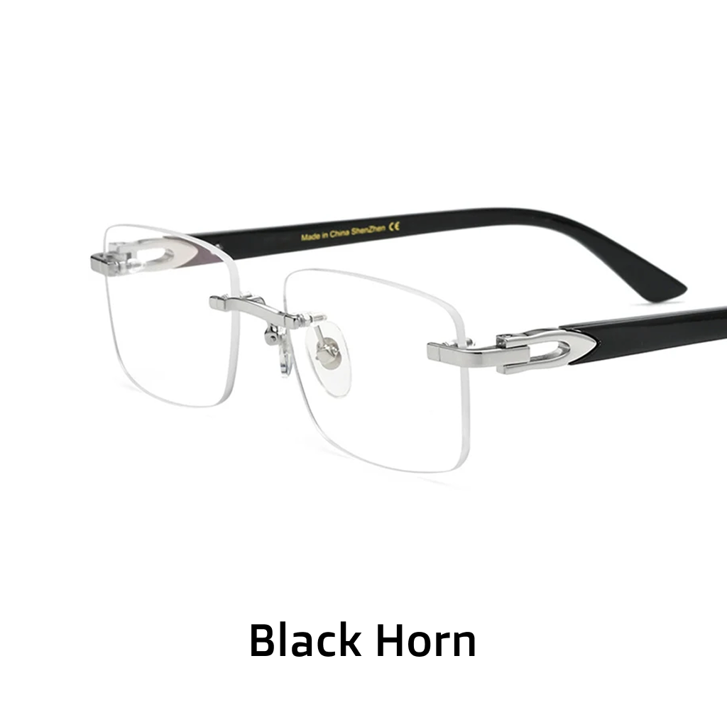 Acetate Square Optical Frames – Bull Horn Unisex Eyeglasses
