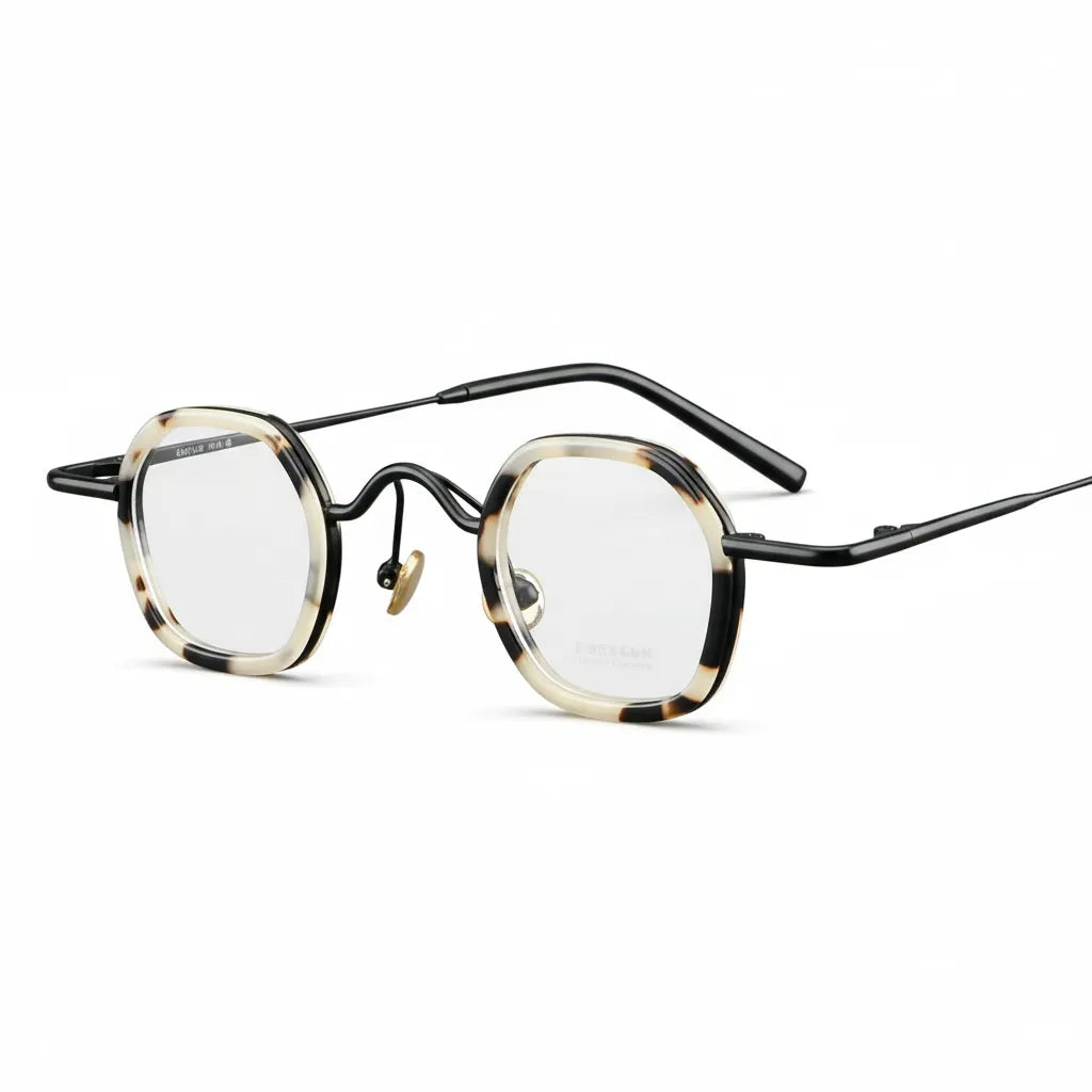 Retro Polygonal Eyeglass Frame - Small Unisex Prescription Glasses