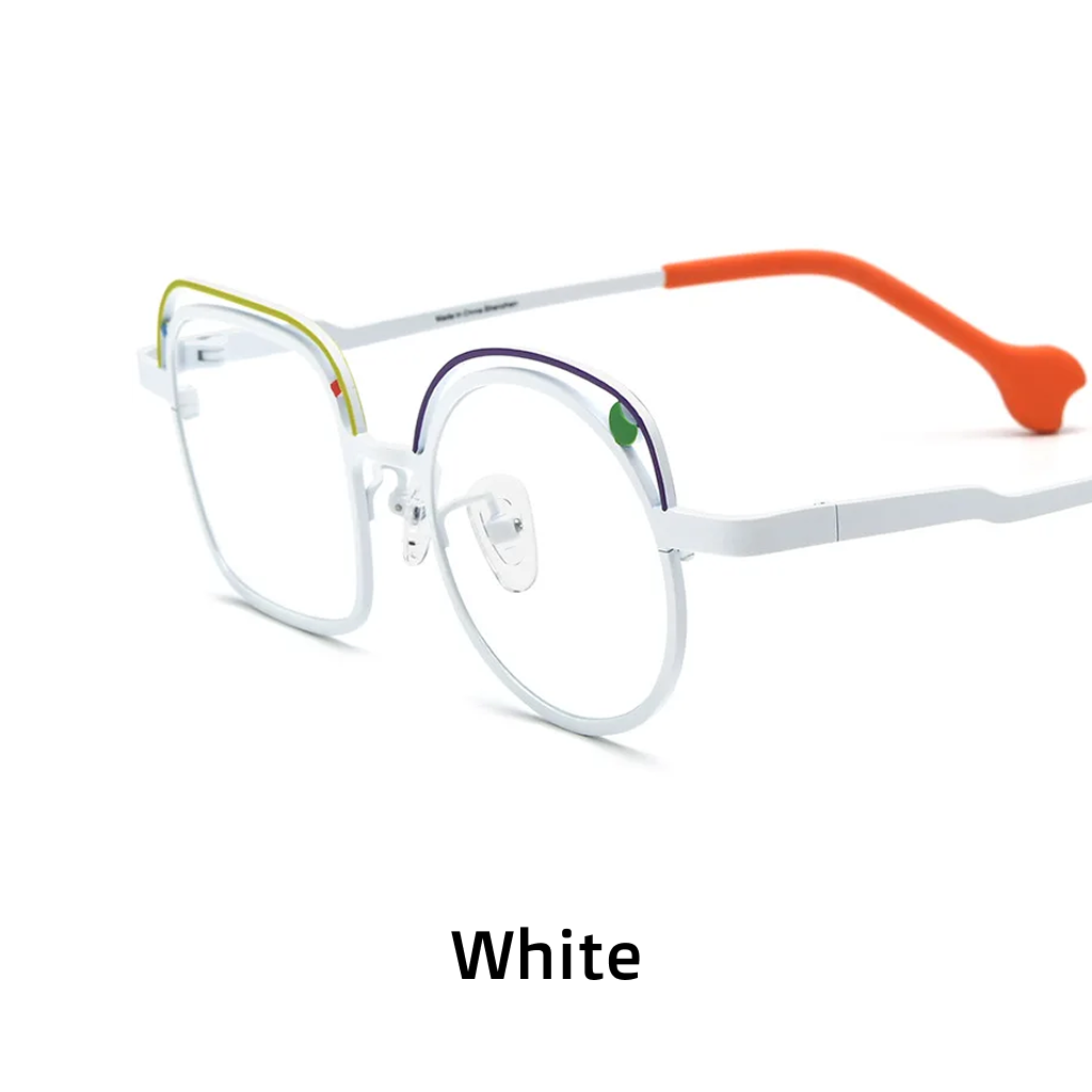 Titanium Optical Eyeglass Frames – Lightweight Square Design