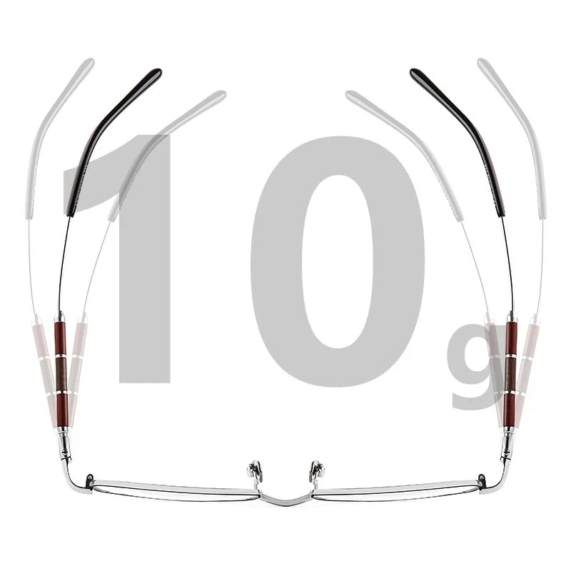 Ultra Light Titanium Eyeglass Frame 623