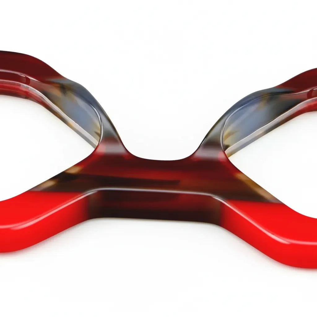 Retro Polygonal Acetate Eyeglass Frame - Unisex Optical Prescription Glasses