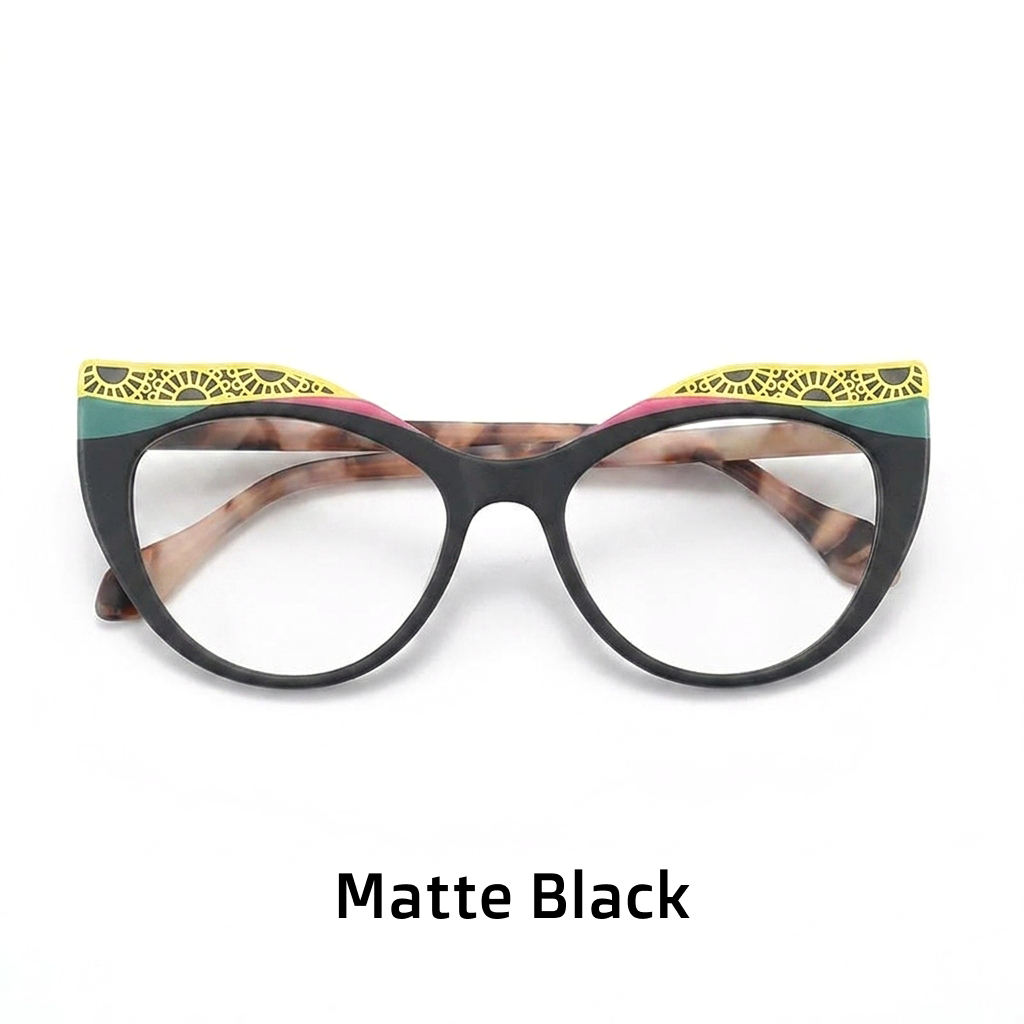 מסגרות למשקפיים מסוג Cat-Eye Acetate