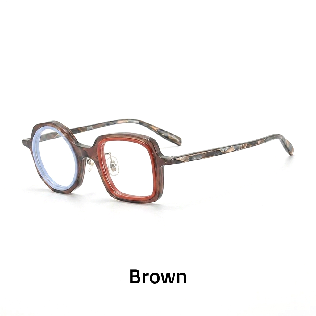 Retro Square Acetate Eyeglasses Frame