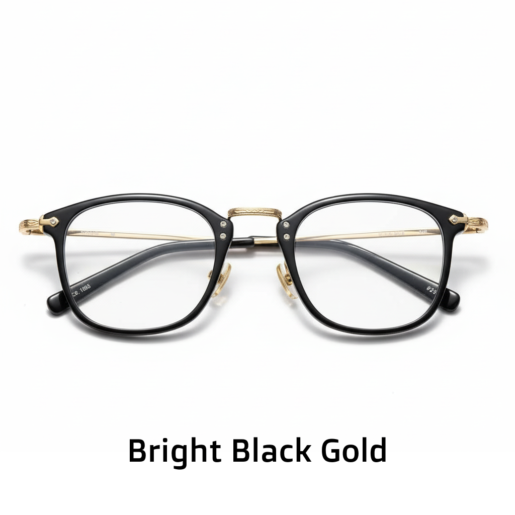 Retro Square Titanium Optical Eyeglasses Frame