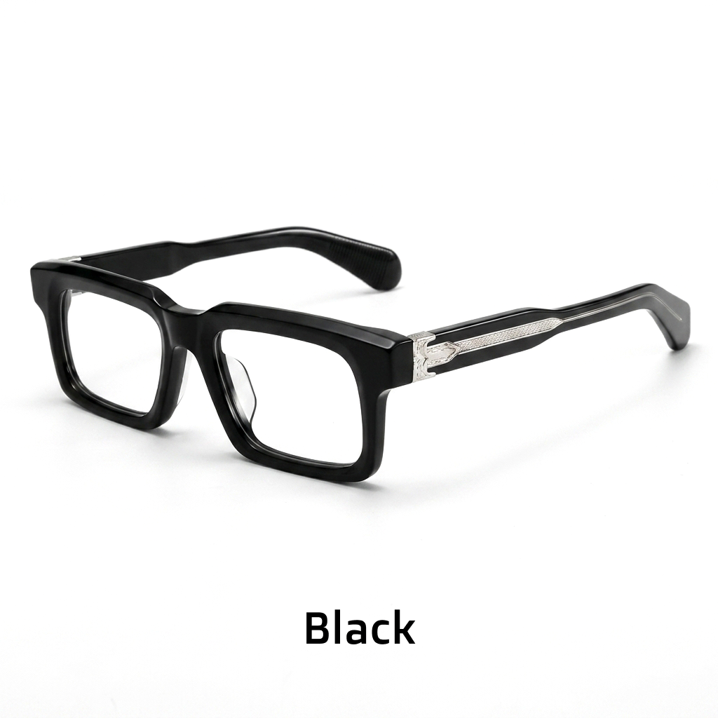 Quadratische Acetat-Brillenfassungen – Unisex-Retro-Optik