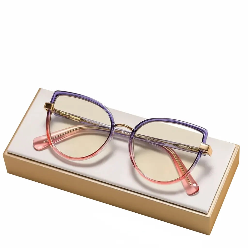 TR90 Cat Eye Glasses Frame - Anti-Blue Light Optical