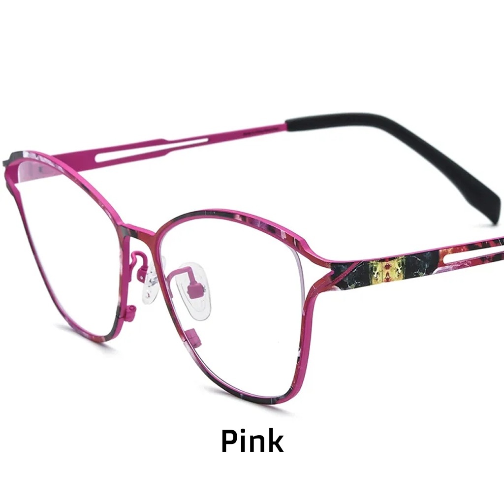 Titanium Cat Eye Optical Glasses Frame