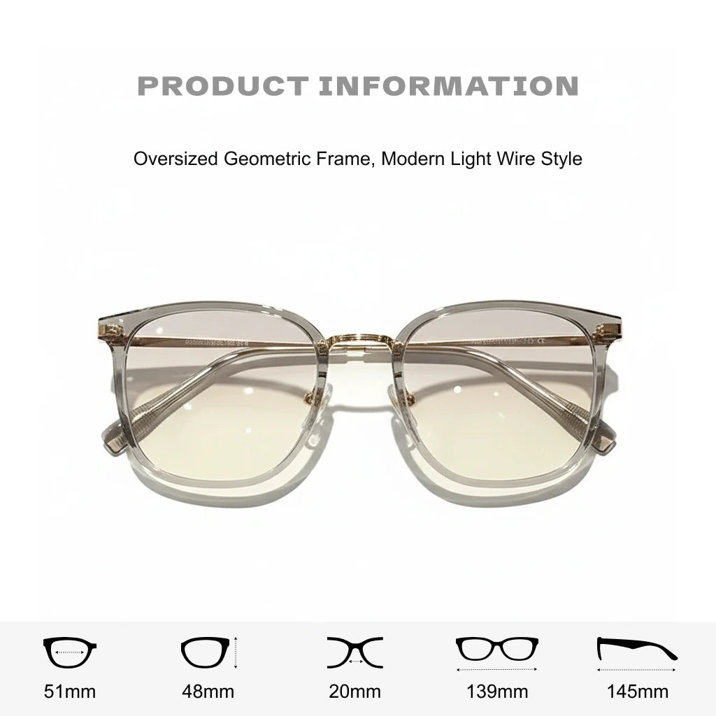Retro Square Round TR90 Optical Prescription Glasses Frame for Women