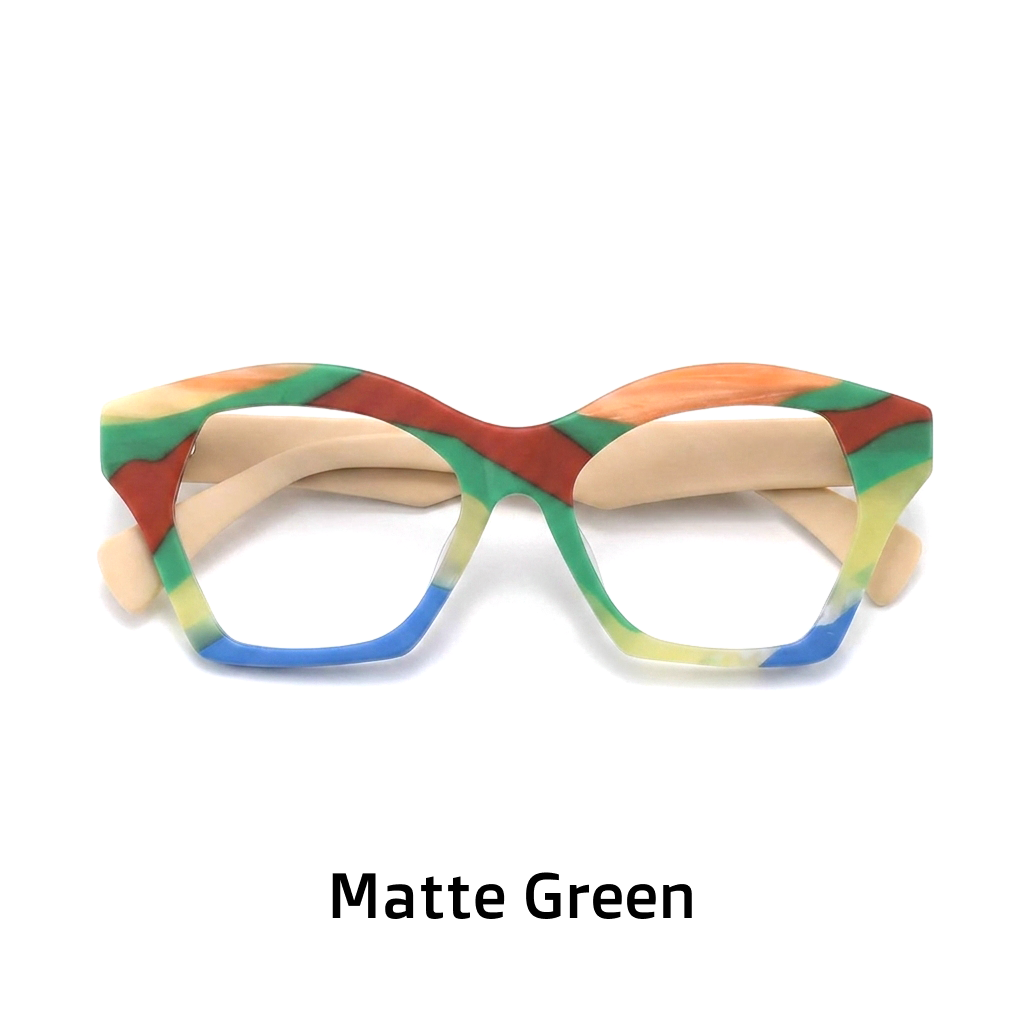 Cat Eye Square Acetate Optical Frames