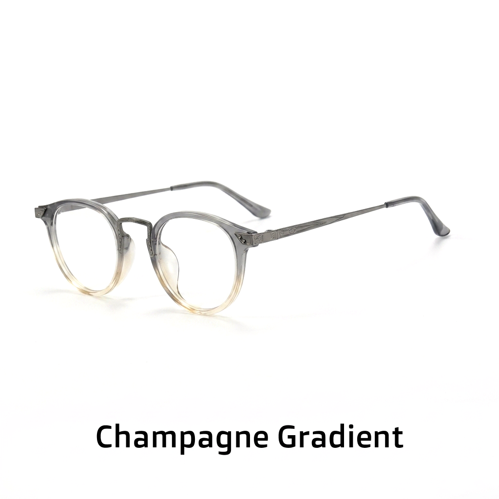 Acetate Oval Optical Frames – Unisex Hand-Carved Prescription Eyeglasses