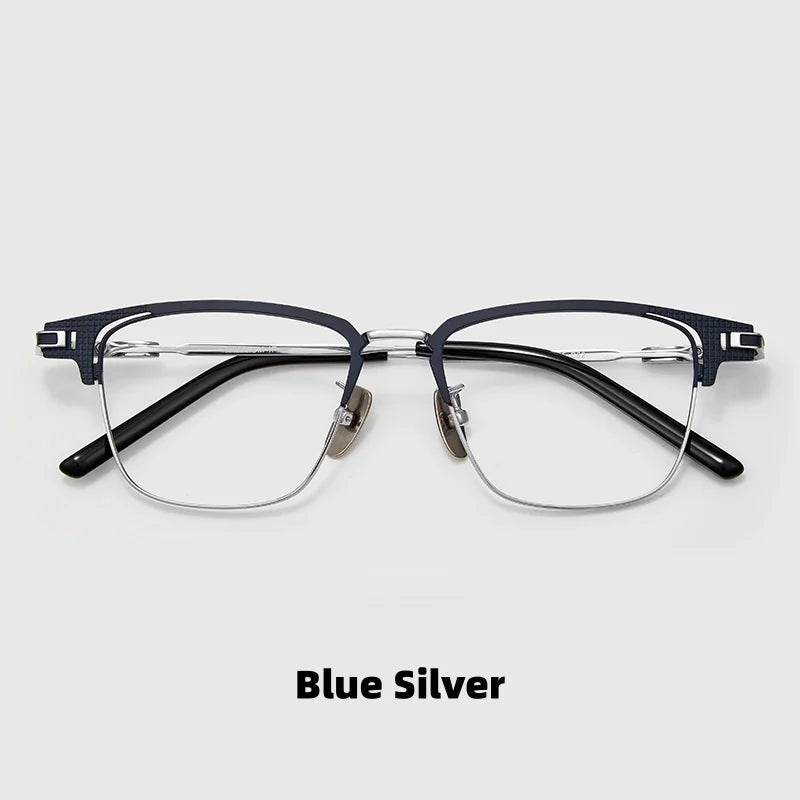 149mm Titanium Eyeglass Frame - Retro Business Optical Prescription Frame ST02