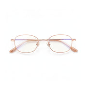 β Titanium Ultra Light Elliptical Women's Eyeglass Frame - Anti Blue Light Optical Prescription Frame 7001