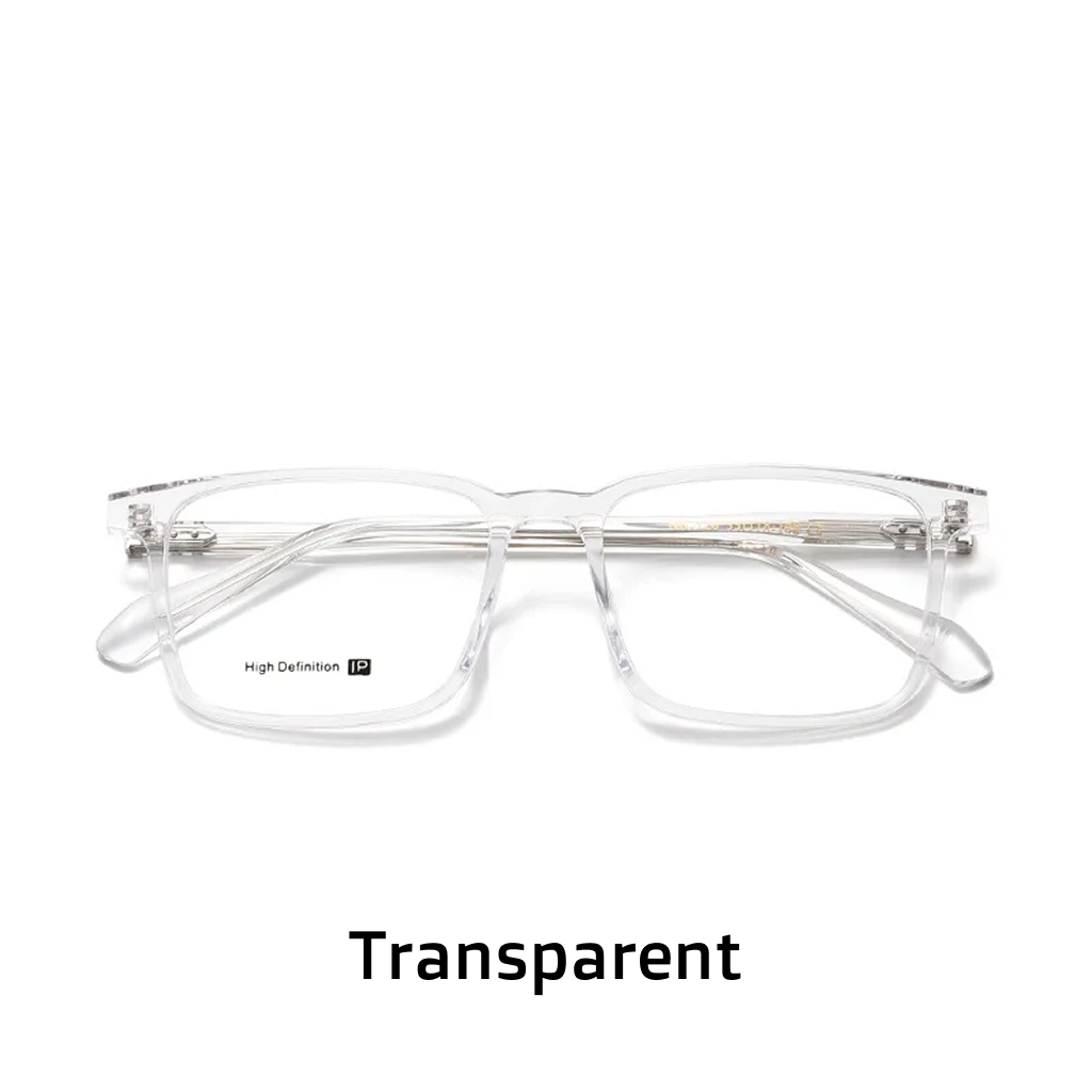 Montature per occhiali da vista quadrate in acetato - unisex