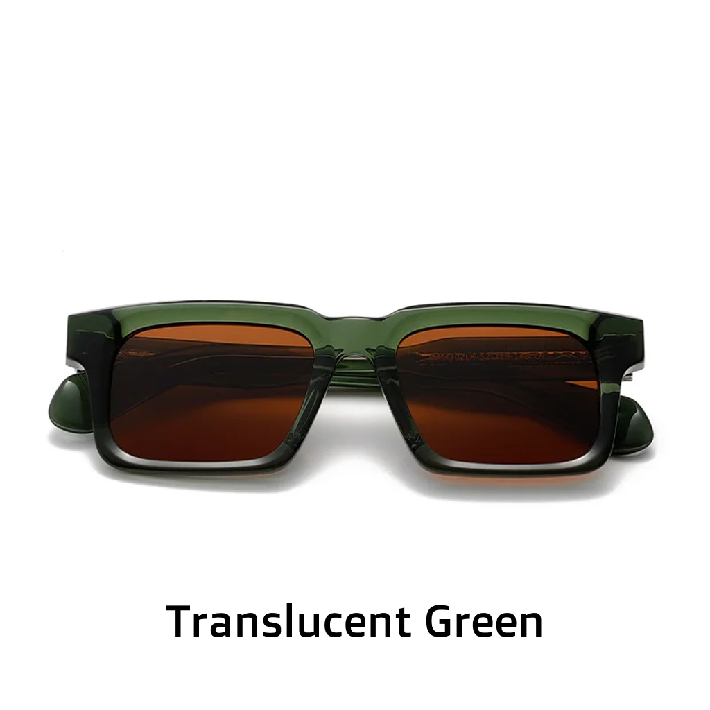 Women's Rectangle Polarized Sunglasses – UV400 Acetate Frame
