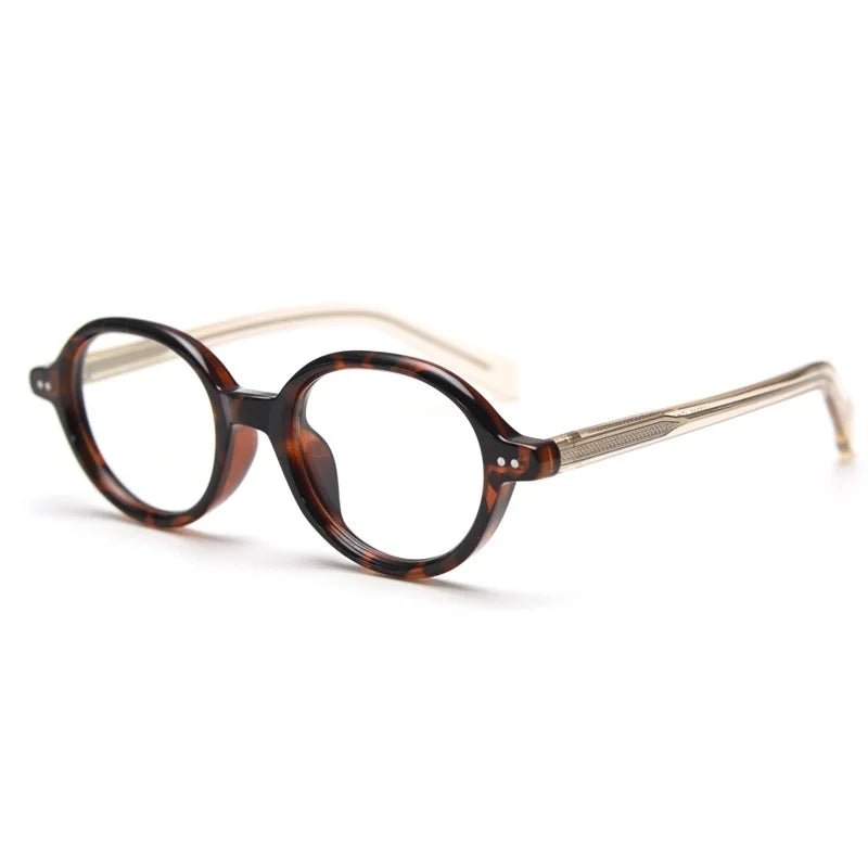 Retro Oval Prescription Eyeglasses – Single Vision & Progressive
