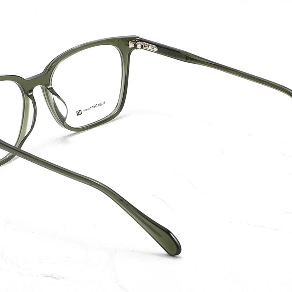Montature da vista retrò quadrate in acetato - Occhiali leggeri unisex